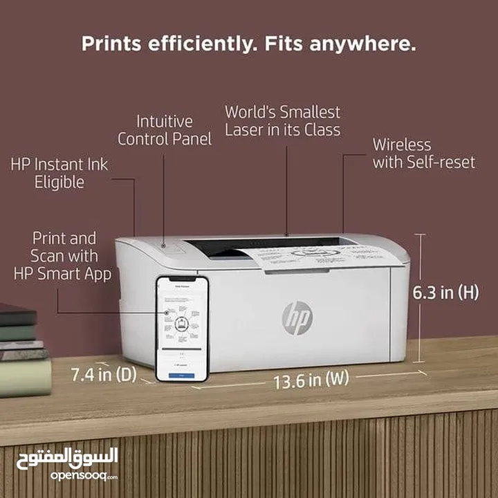 طابعة اتش بي طباعه 150 ورقة طباعه ليزر HP M111w LaserJet  الطباعة الليزرية 21 ورقة في الدقيقة