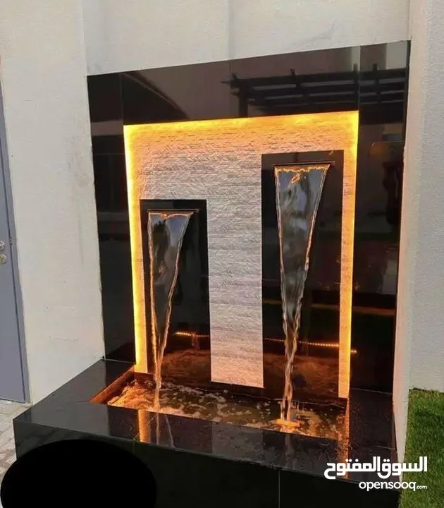 بناء شلالات الصناعيه ونوافير وبرك سباحه