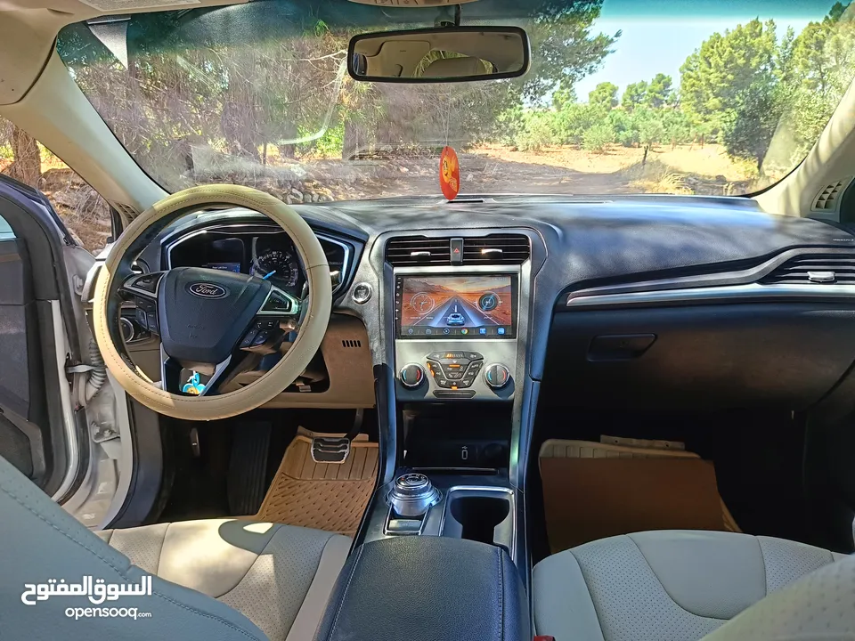 فورد فيوجن تيتانيوم 2018 Ford Fusion Titanium white  اعلى مواصفات نظيفه جدا استخدام شخصي ماشيه 96000
