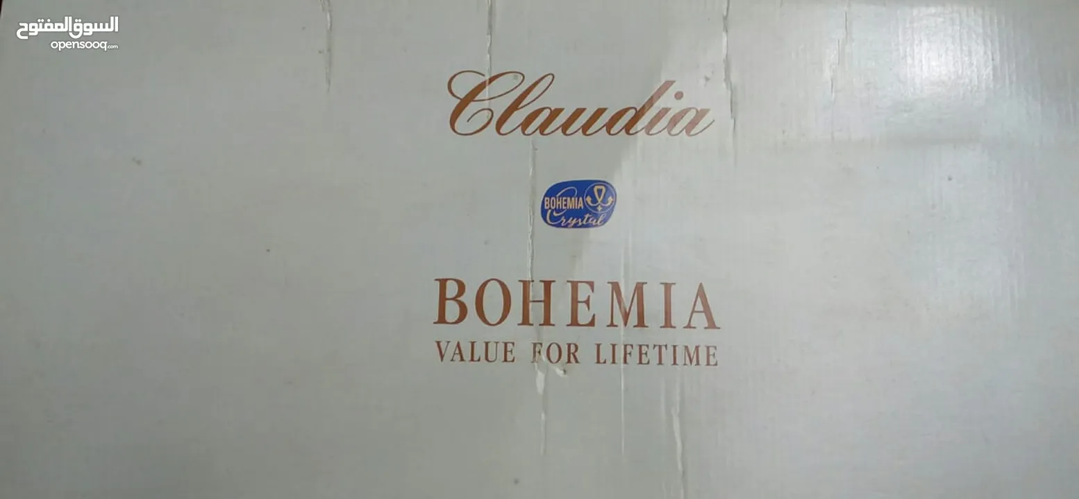 طقم كاسات كريستال اصلى Bohemia Claudia