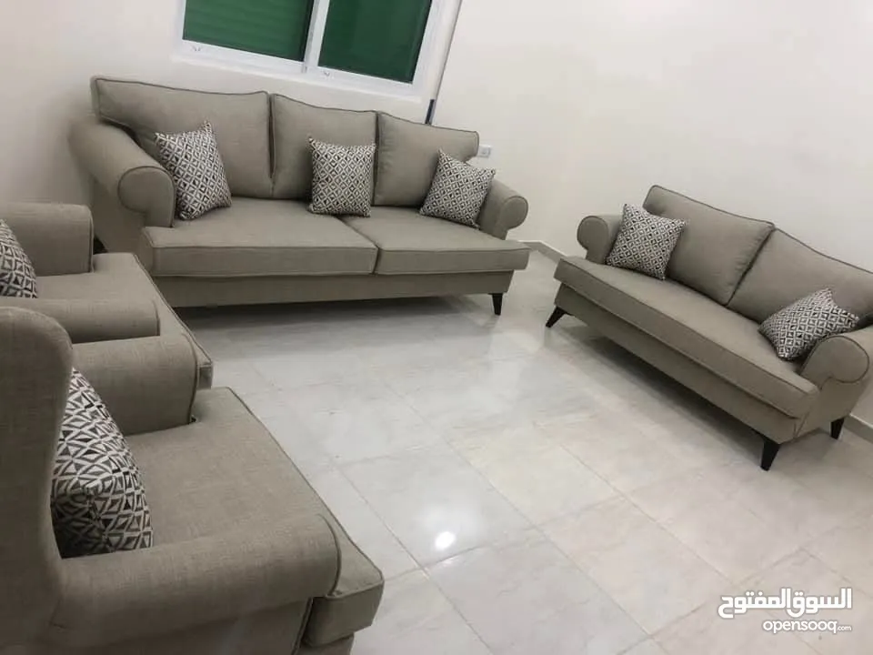 طقم كنب امريكي 7مقاعد فاخر جدا