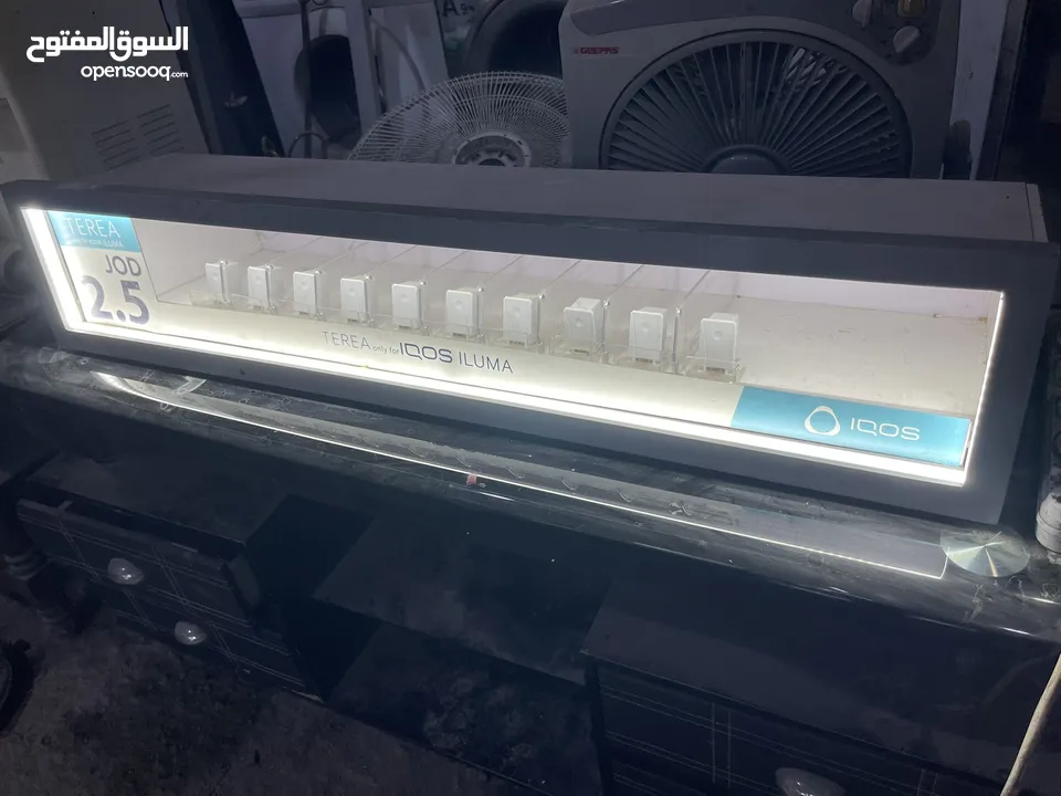 ستاند دخان مضيء قياس متر بحالة ممتازه 10 خانات