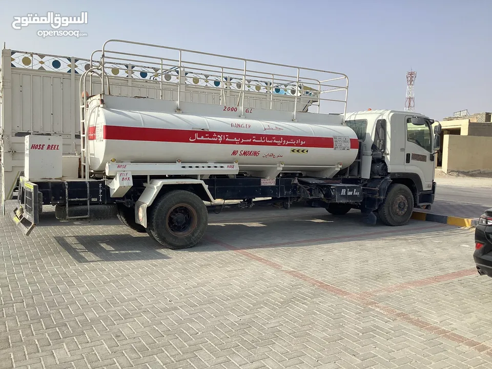 ايسوزو صهريج وقود 2018  2000 جالون للايجار-Isuzu fuel tanker 2018 2000 GAL for rent
