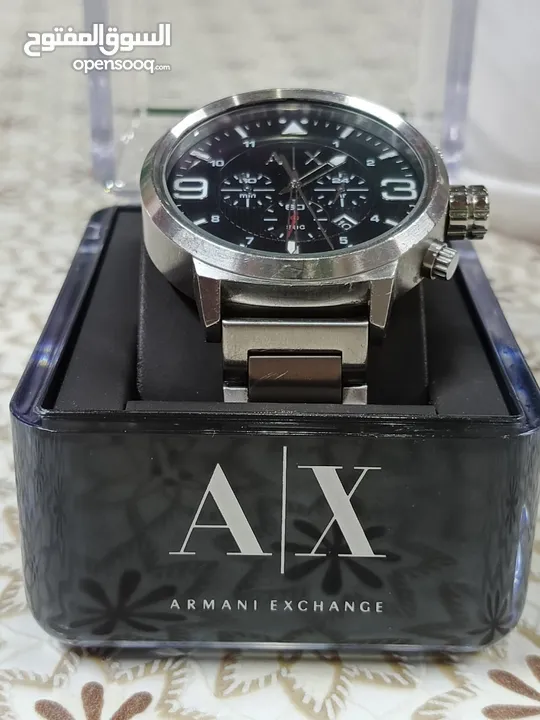 Armani Exchange Orginal Like Brand  ساعة ارماني اكس شينج اصليه بحالة ممتازه  جدا مع العلبهNew