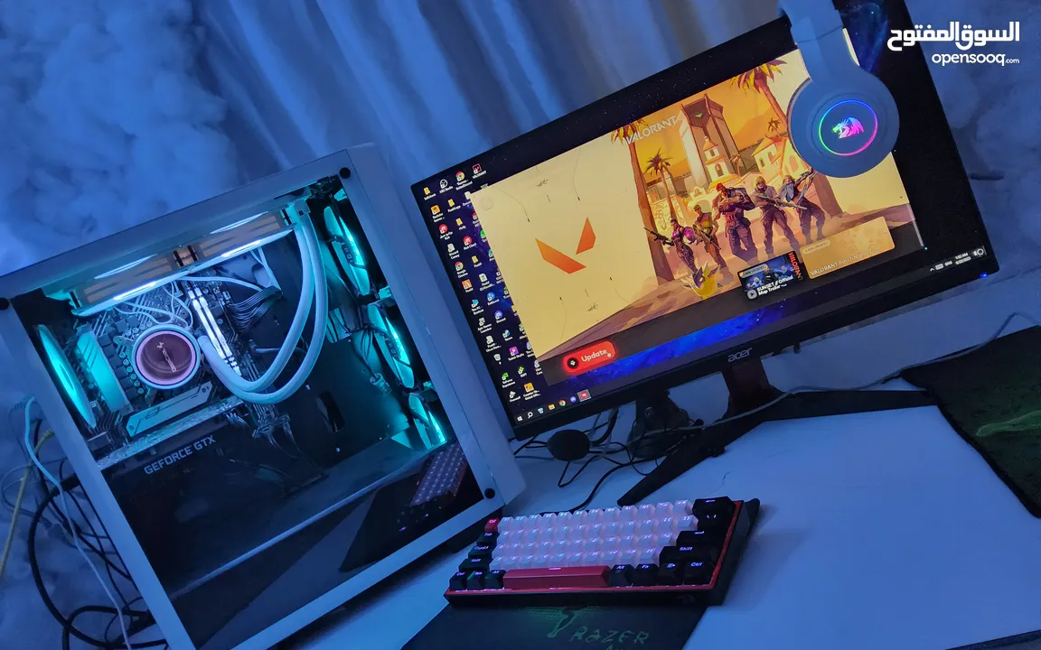 gaming pc , white
