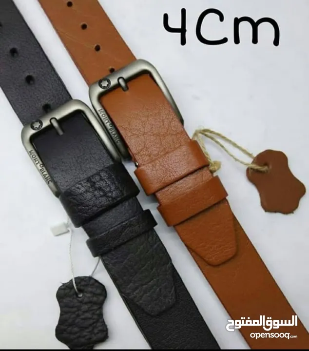حزامات جلد طبيعي  صناعة مصرية  اصلي مكفول . ومتوفر صناعة تركية جميع القياسات متوفرة داخل معرضنا بوسط