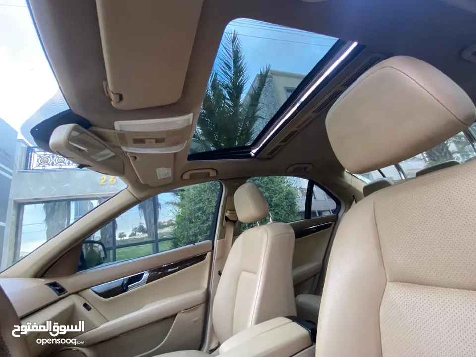 مرسيدس c200 2008  فل مع الفتحه     اضافات مميزه فتحه/برادي كهرباء/حساس