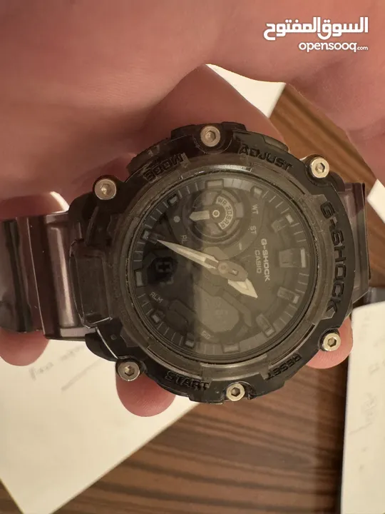 G-shock GA2200SKL  جي شوك اصدار جديد الأسود الشفاف الجميل