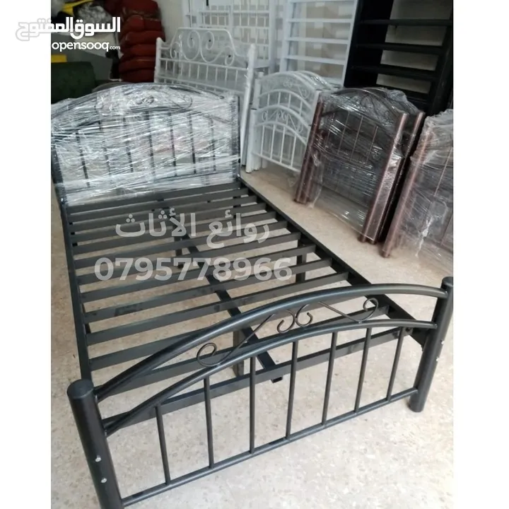 روائع الأثاث المعدني تخت حديد سرير حديد. مفرد. مجوز. مفرد ونص. طابقين.