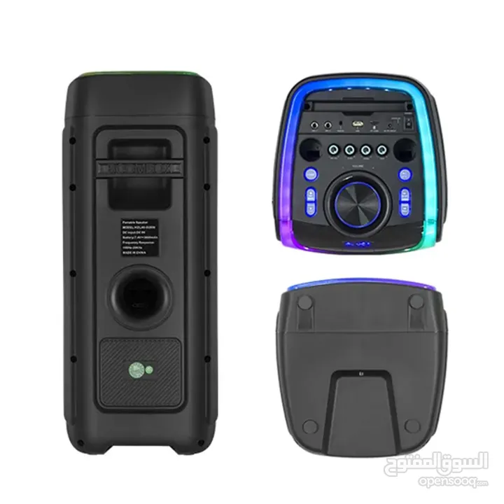 KOLAV D2806 8 Inch Party Sound System Bluetooth Speaker سماعة بإضائة RGB