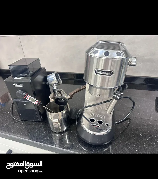جهاز لعمل الكوفي + جهاز لطحن القهوه