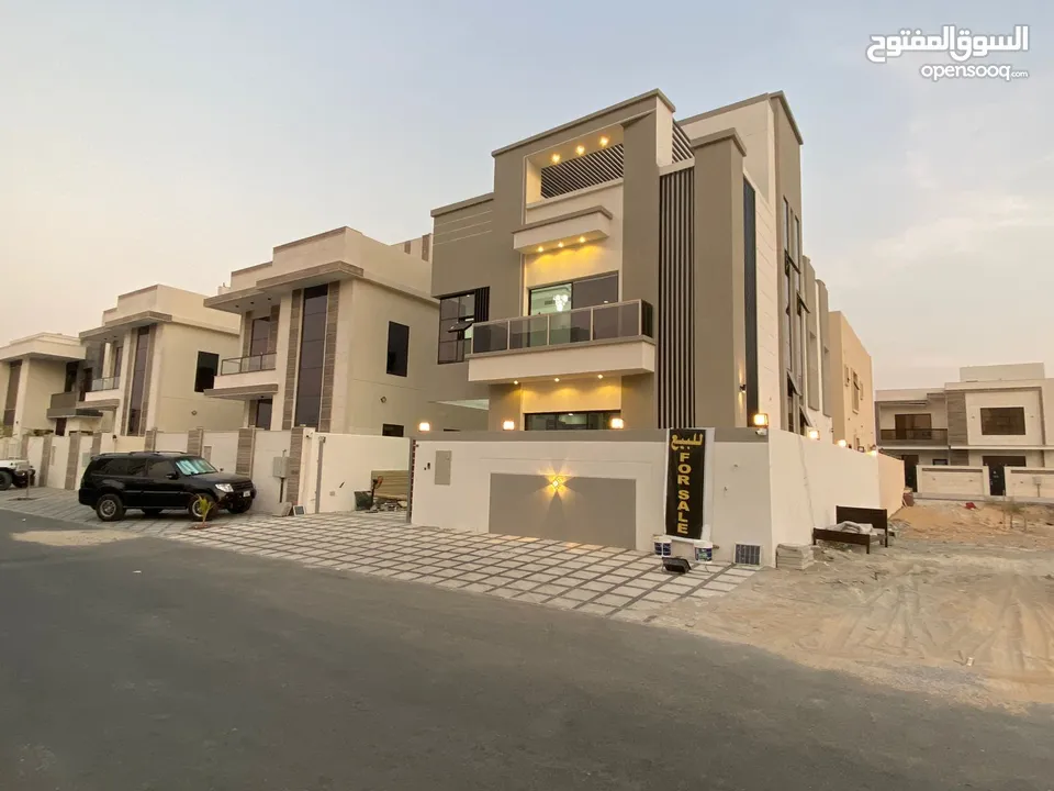 or those who love peace and relaxation, own the dream home, a modern villa for sale in Al Yasmeen