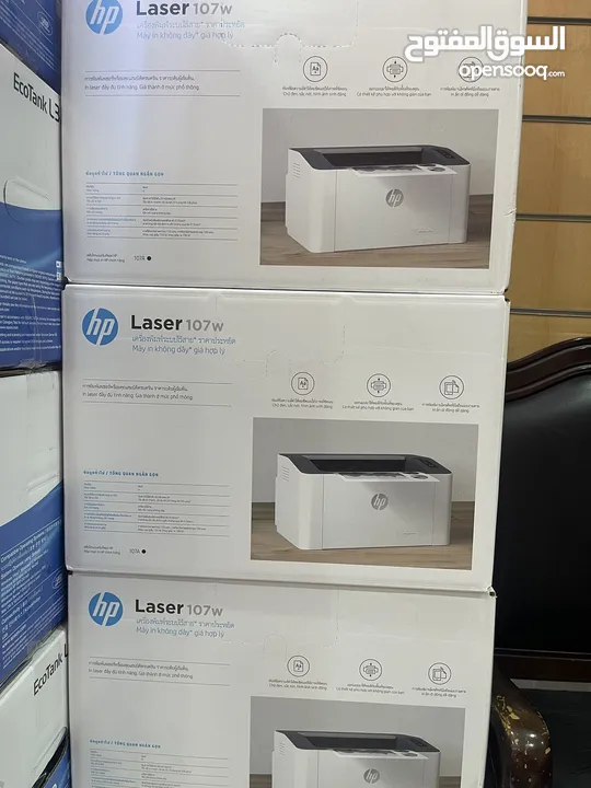 Laser 107w Wireless - Print speed up to 21 ppm - [4ZB78A] White