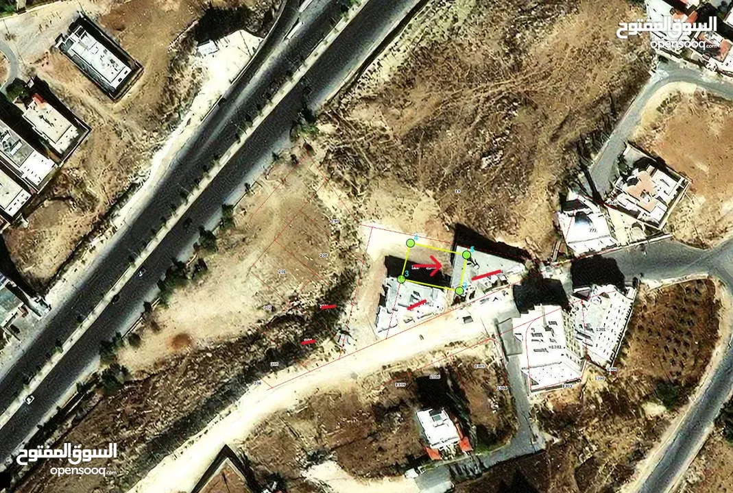 قطعة ارض شمال عمان للبيع في ابو نصير على شارعين