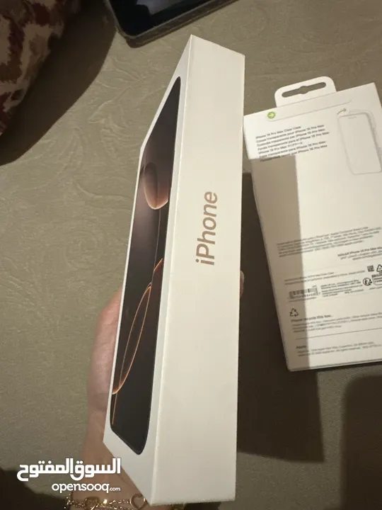 New not used Iphone 16 pro max 256GB  آيفون 16 برو ماكس 256 جيجا جديد غير مستعمل