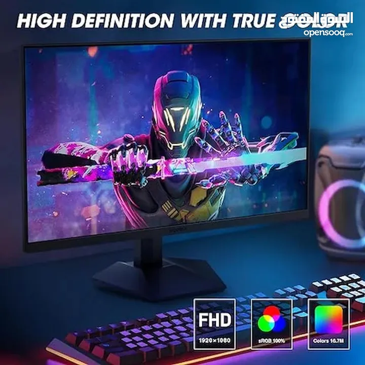 شاشة KOORUI بقياس 27 انش وبتردد 165HZ  للكمبيوتر وال PS5