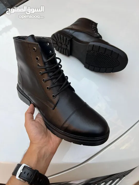 أحذية هاف بوت رجالى  Men's natural leather Half boots