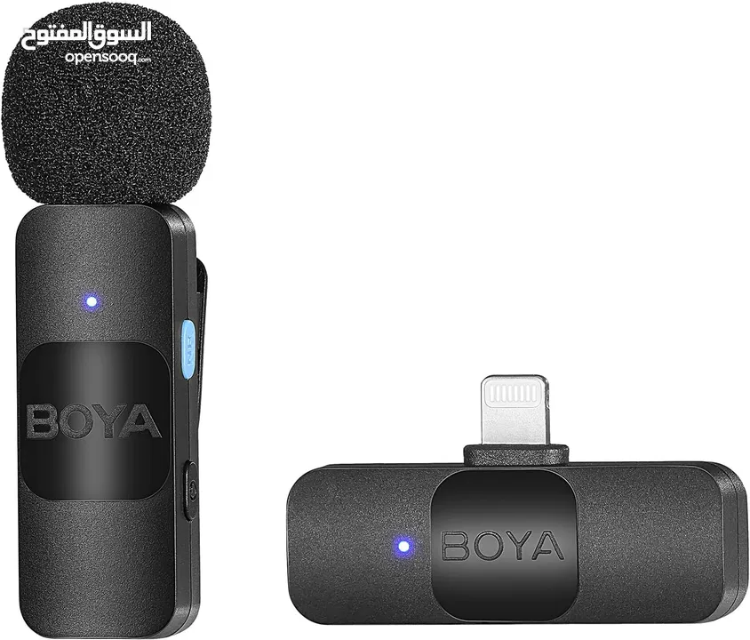 مايك تسجيل من براند بويا الأصلي لهواتف الايفون Boya BY-V1 For IOS Iphone Mic
