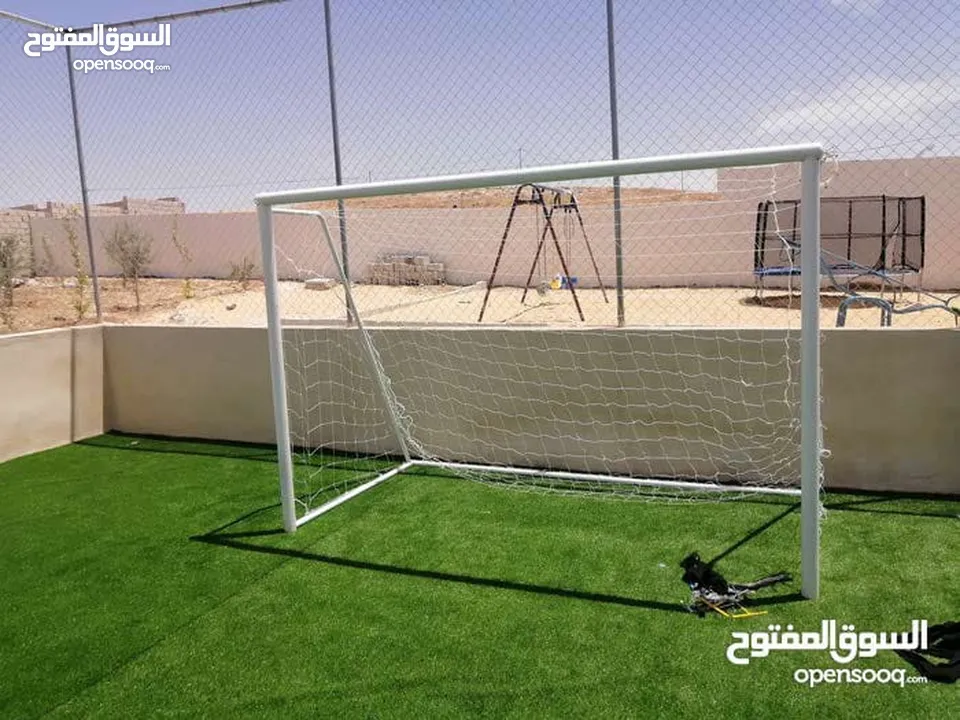 مرمى كرة القدم خماسي 3*2 اصلي مع شبك