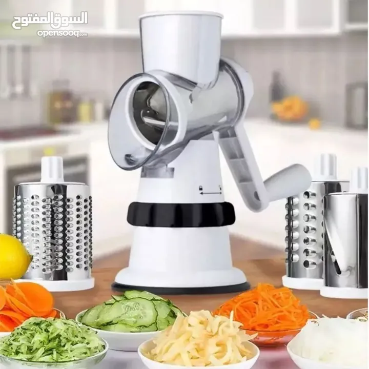 مع قطّاعة الخضار متعددة الوظائف 3 في 1، الحل المثالي لكل مطبخ قطّعي، ابشري، وفرّمي بثواني وبدون فوضى