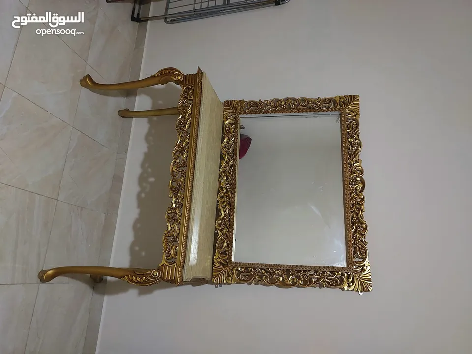 مدخل +مرآه وكاله طاوله رخام بسعر مغري جدا