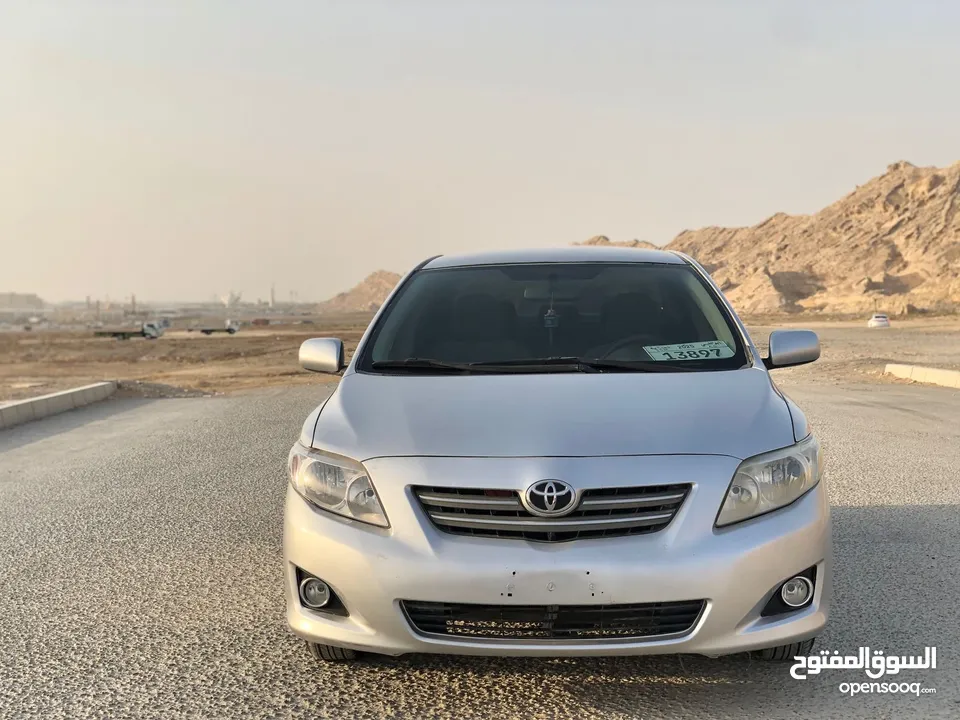 تويوتا كورولا 1.6L 2009  خليجي  سيارة في قمة النظافة وجاهزه للتسجيل