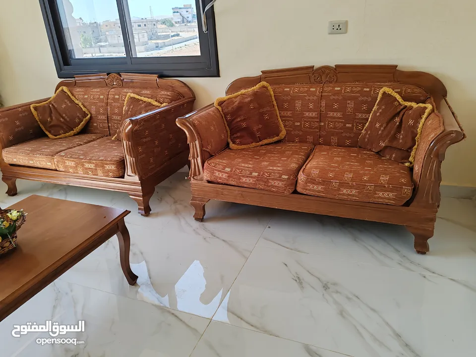 اثنان اطقم كنب تركي خشب قديم اصلي
