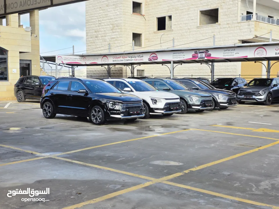 تشكيلة مميزة من سيارات كيا نيرو هايبرد ترخيص 2022 بالالوان المميزة (ابيض &اسود&فيراني&زيتي)