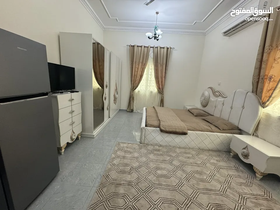 . Studio bedroom with bathroom .kitchen, in Al-Ghubra North,