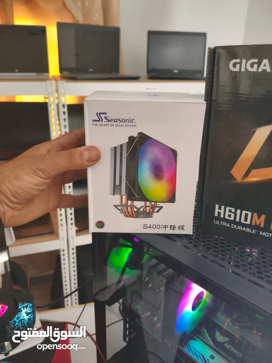 معالج Intel Core i5 9400f   ذاكرة 16GB RAM لأداء    تخزين   SSD 500GB للسرعه     كرت شاشة