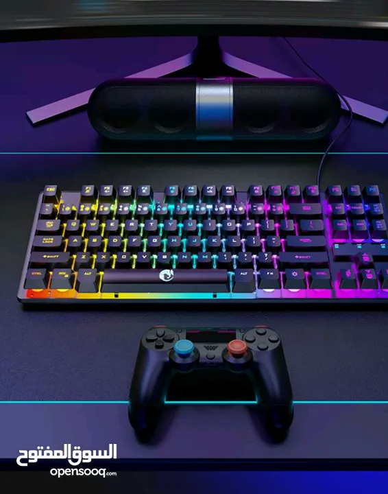 "عيش تجربة اللعب الكاملة مع كيبورد RGB بإضاءة متغيرة وتحكم كامل"