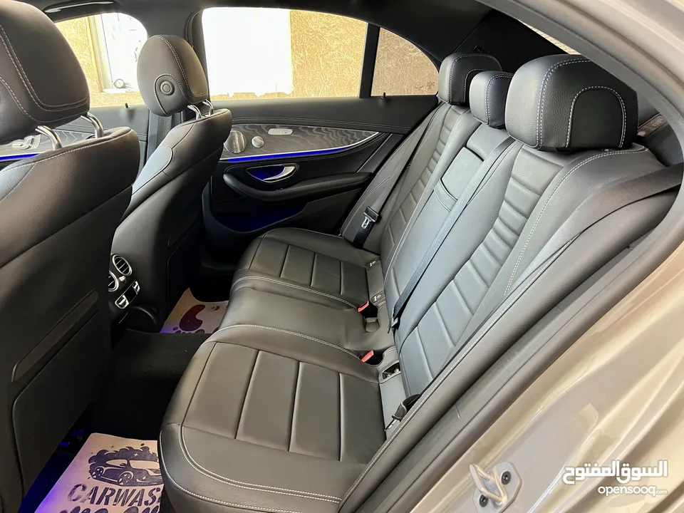 مرسيدس E350 AMG ذهبي 2022 اعلى مواصفات بحالة الزيرو مميزة جدا جمرك جديد
