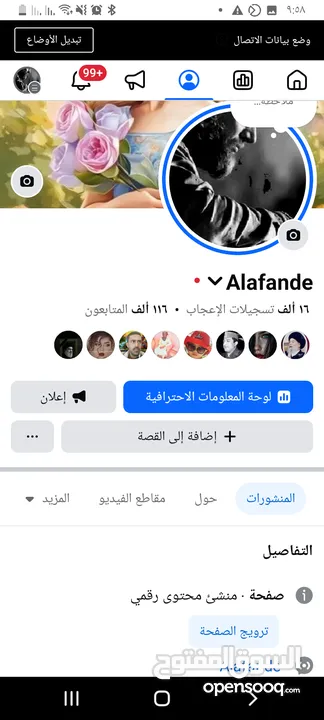 صفحات فيس بوك