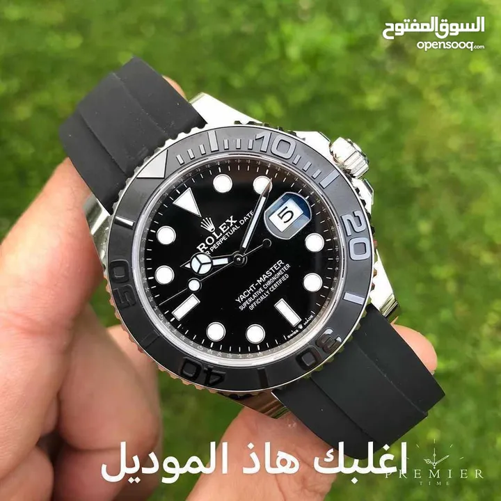 ساعات Rolex ستيل + جلد مع بكج رولكس لساعة وبطاقة كفالة لمدة سنة كاملة من تاريخ الاستلام  تواصل واتس