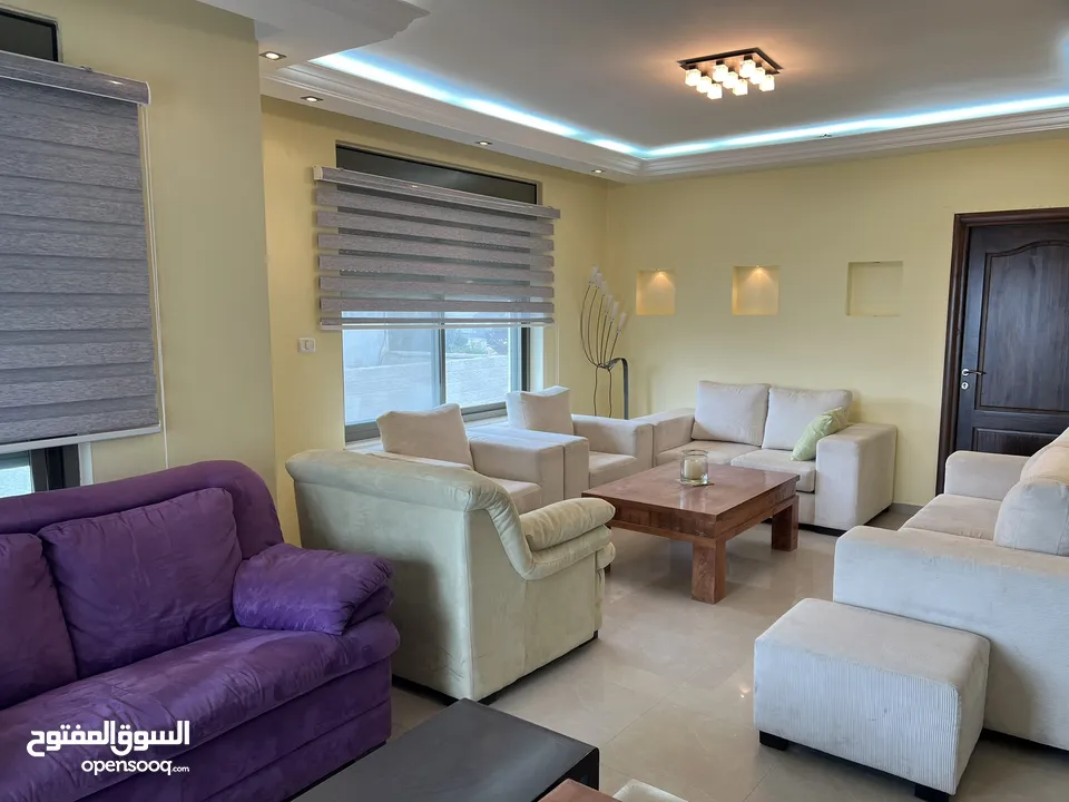 شقه مفروشه للايجار في الارسال مقابل برج فلسطين