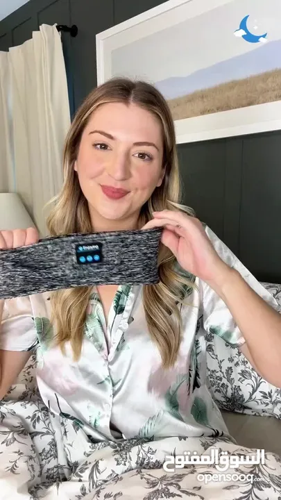 سماعات النوم اللاسلكية (على شكل بندانة)-  - لون سكني Bluetooth Sleep Headphone