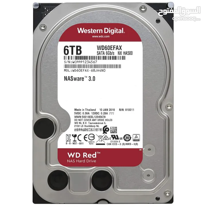 Western Digital RED HDD NAS Storage 6TB 5400RPM SATA 6Gb