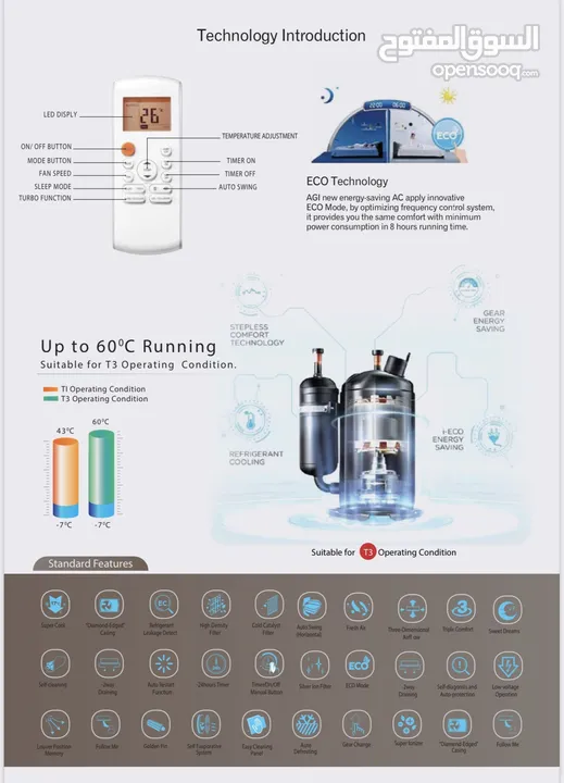 AGI split air conditioner