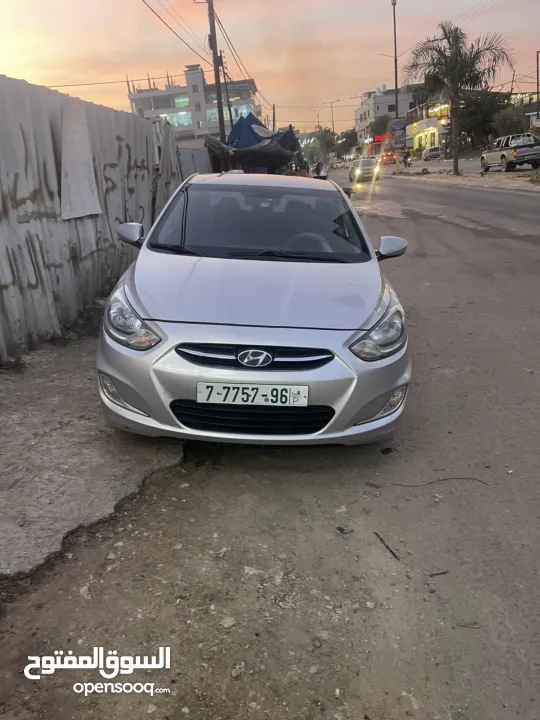 هونداي اكسنت  2014  مطور 1400 جير 6 غيار والفحص مرفق بلصور الله يبارك لصاحب النصيب