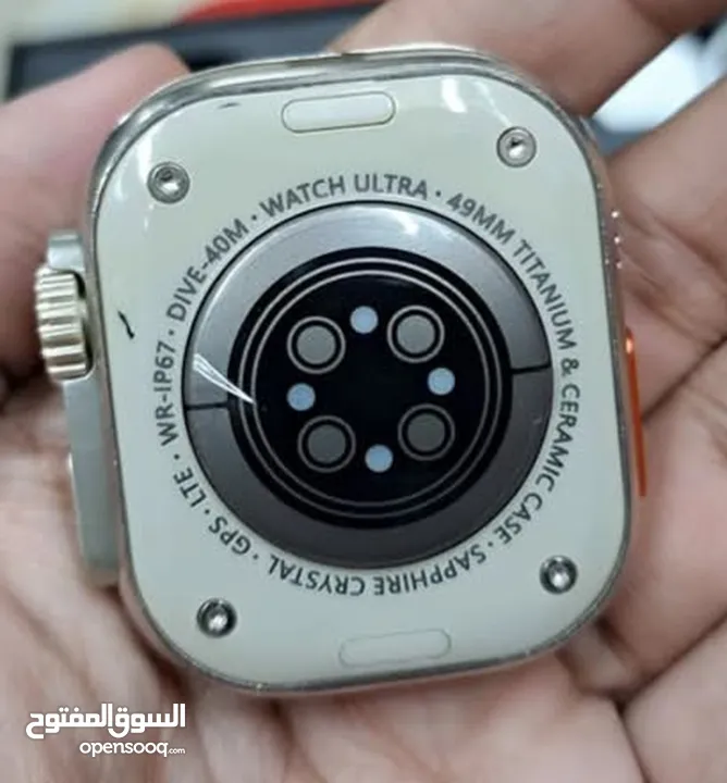 احدث بكج ساعة ذكية الجيل التاسع الافضل والمكفولة مع 7 كستك حديد وقماش والاترا وعادي  وكفر حماية