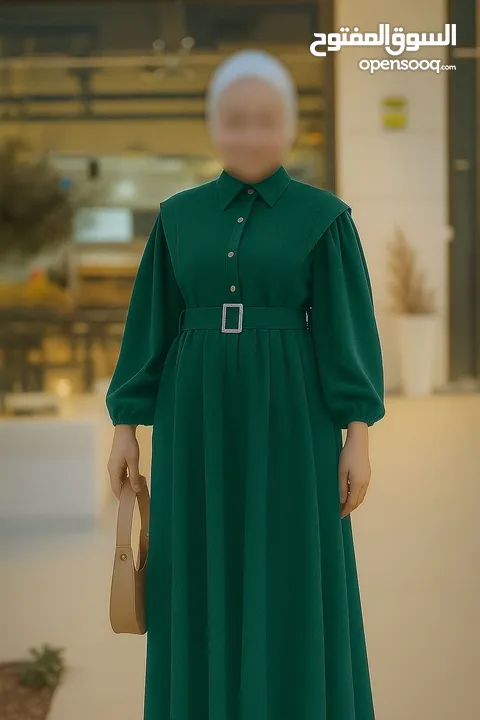 هالمـوديـل حكـايـة وروايـة....  فستـان كُـم بـف دبـل كلـوش فـري سـايـز