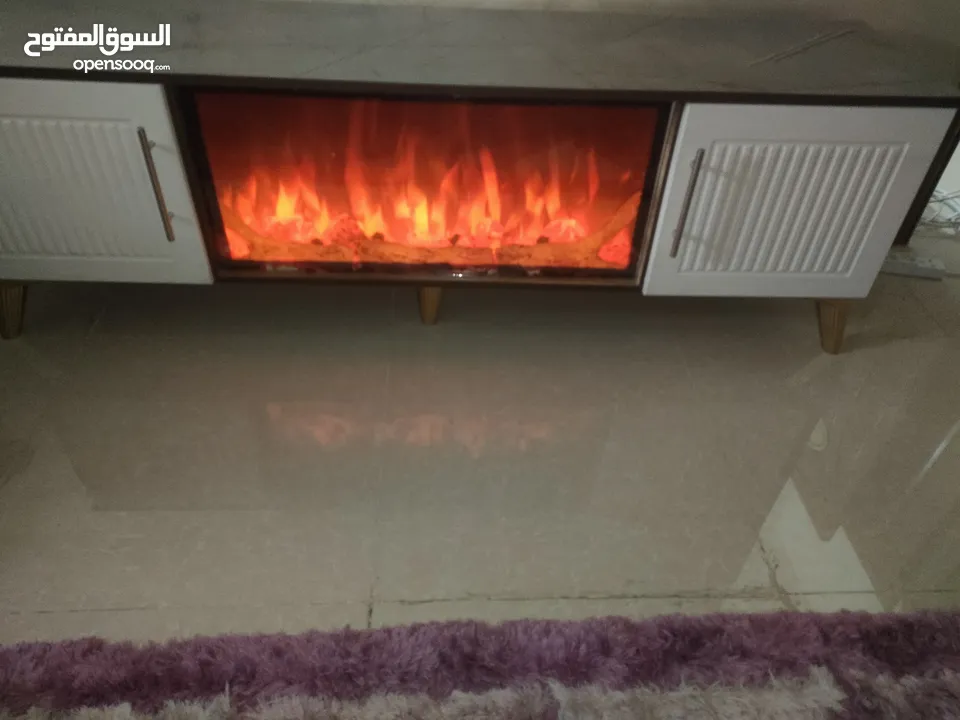 طاولة شاشة +خزانة أحذية +طاولة مجلس+اربع قطع جانبية