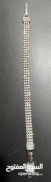 Real Swarovski 3 row bracelet