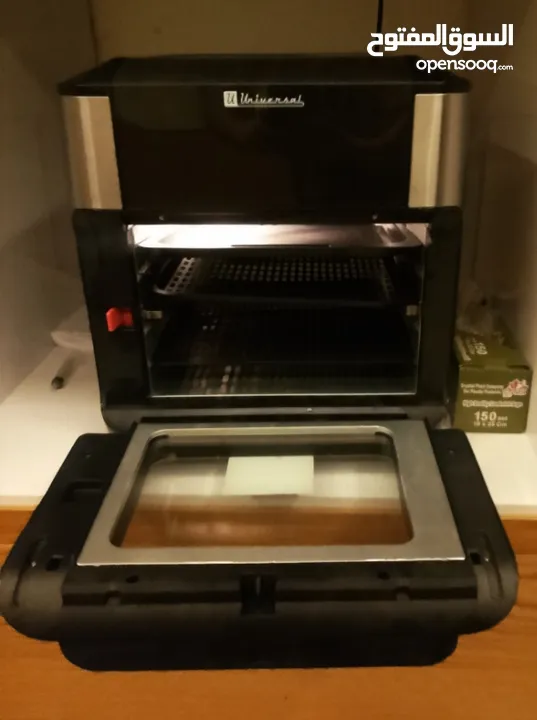 قلايه هوائيه ومحضر طعام يونيفيرسل شبه جديد لم تستخدم بسعه10 لتر