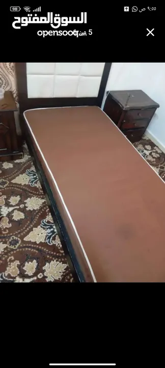 تخت خشب للبيع مع الفرشه  وكاله خشب زان