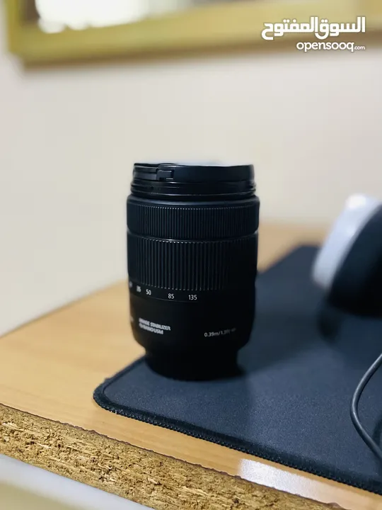 عدسة canon 18-135 مستعملة