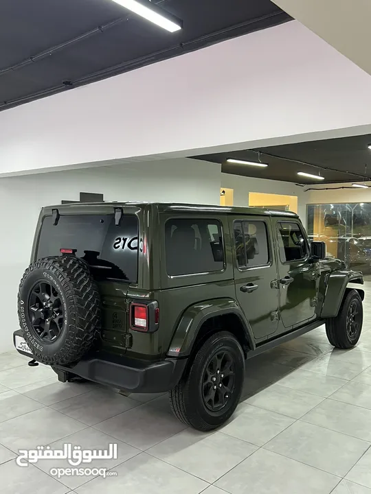 JEEP WRANJLER JL SPORT 2021 جيب قمه في النظافه