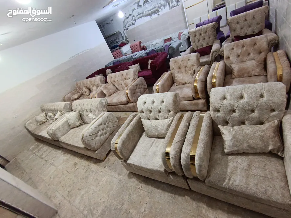 طقم ستيل فل كبتونيه 7 مقاعد