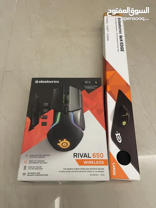 للبيع ماوس RIVAL 650 WIRELESS مع ماوس باد