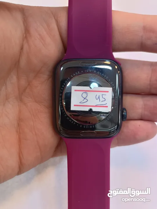 APPLE WATCH S8 ( 45M ) USED /// ساعة ابل الجيل الثامن مقاس 45 ملي مستعمل وكاله
